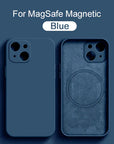 Magnetic Liquid Silicone Case For iPhones