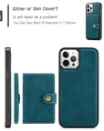 Luxury Magnetic Safe Leather Case For iPhone