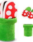 Super Mario Piranha Plant Slippers and Pipe Holder