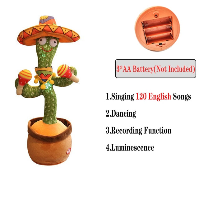 Dancing-Singing Cactus Plush Toy