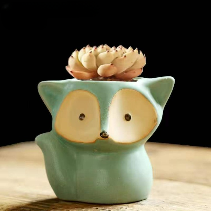 Cute Fox Style Succulent Pot