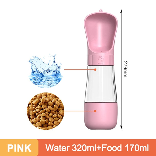 2in1 Portable Pet Water Bottle