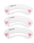 12Pcs/set Reusable Eyebrow Stencils Eye Brow Drawing Guide