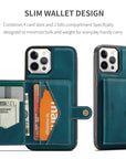 Luxury Magnetic Safe Leather Case For iPhone